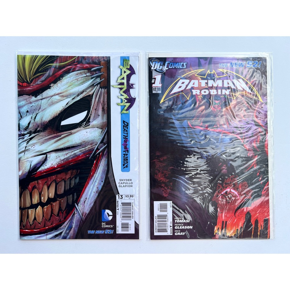 Lot of 2 Batman Death of the Family #13 & Batman and Robin #1 DC Comics New 52